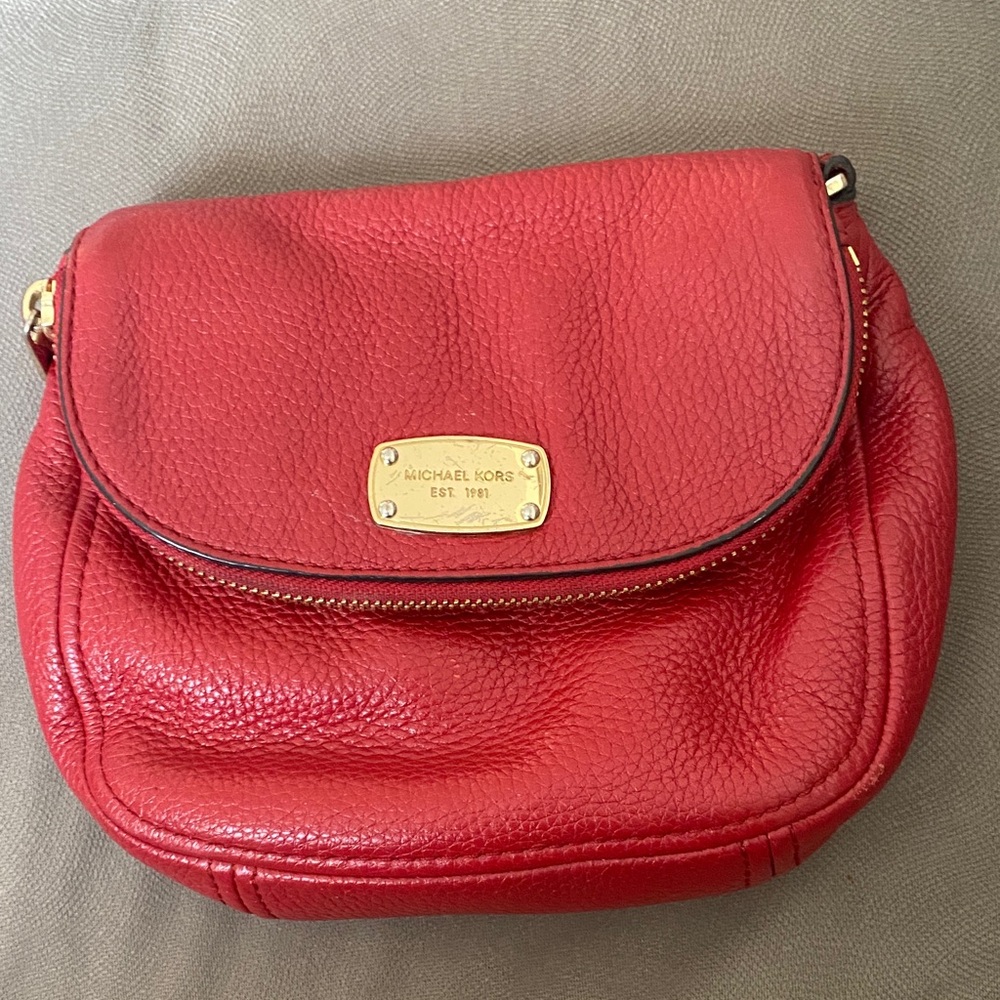 Michael Kors Cherry Red Crossbody Bag